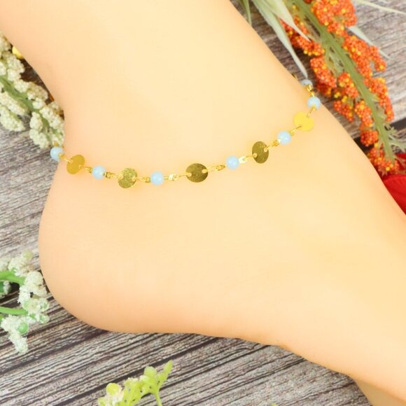 "Elegant Handmade Anklet – Delicate Jewelry for Women, MAR092012 - Picture 4 of 10